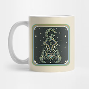 Scorpio 70s style art Mug